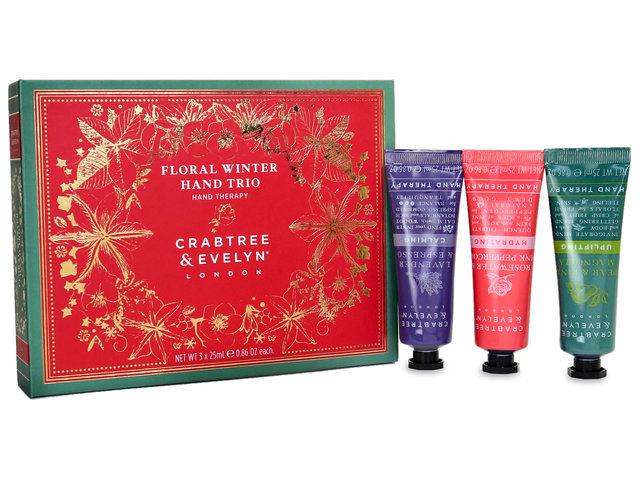 香港花店母亲节礼物Evelyn Floral Winter Hand Trio