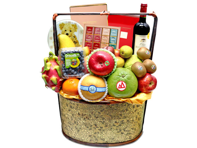 Mid-Autumn Gift Hamper - Mid Autumn Permium Wine And Food Fruit Hamper FH197 - L76601116 Photo