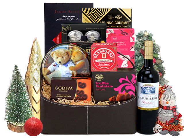 Wine n Food Hamper - Christmas Business Food Gift Hamper L11 - L76606334A Photo