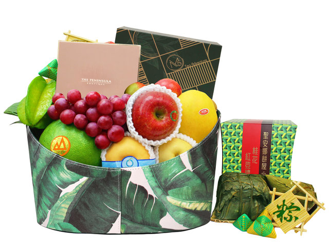 Wine n Food Hamper - Dragon Boat Festival Fruit with Rice Dumpling Premium Hamper Y14 - L3122530 Photo