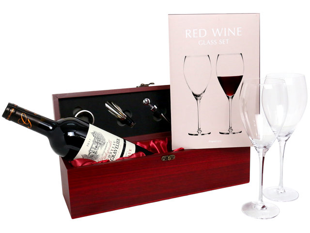 Wine n Food Hamper - Fancy Wine Box Gift Set FH86 - HW0125A1 Photo