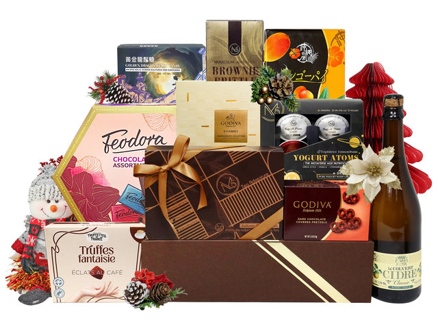 Wine n Food Hamper - Xmas Premium Chocolate And Pastry Gift Hamper FH37B - XH1101A1 Photo