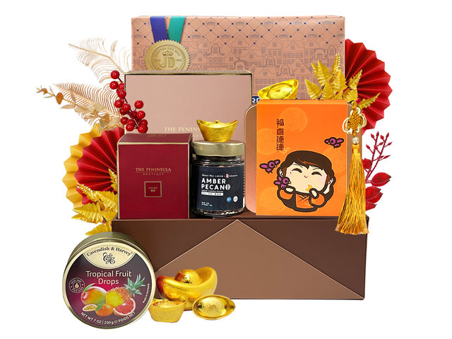 新年果籃Hamper - 農曆新年中國郵寄禮物籃 1227A7 - CHW1227A7 Photo