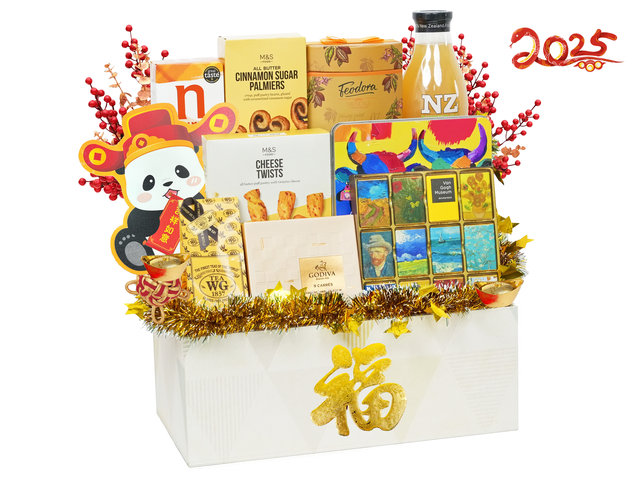 新年果籃Hamper - 金光閃閃賀年美食禮籃 FH243 - CH21204B7 Photo