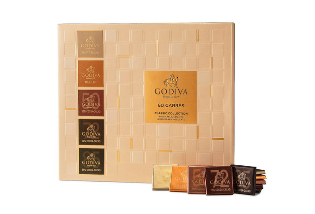 花店附加礼物 - Godiva Carrés 片装朱古力礼盒60片装 - AY0722A1 Photo